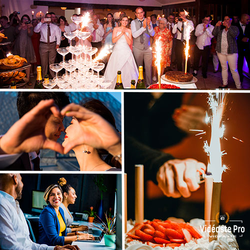 Tarifs et prix de création de montages vidéo pour mariage, anniversaire et entreprise
